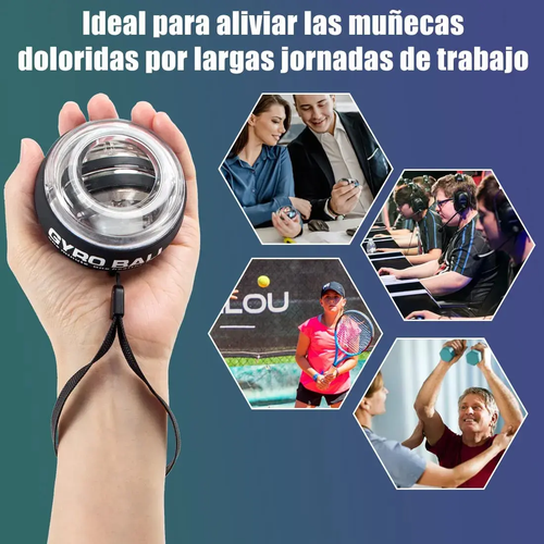 Gyro Ball Pro – Alivia la Tensión y Fortalece tu Muñeca en 5 Minutos